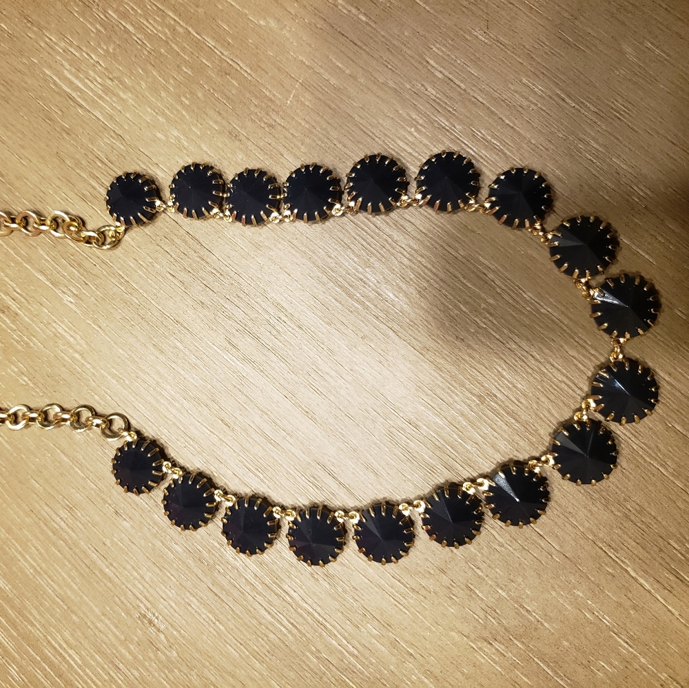 JCrew Navy and Gold Necklace